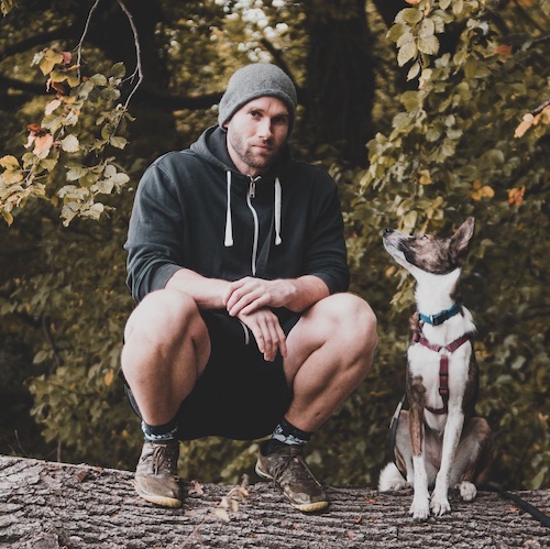 Picture of Sascha with his dog Leini